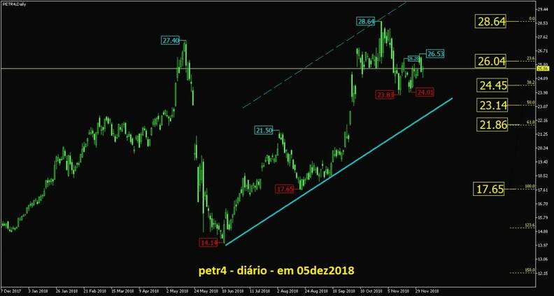 Petrobras PN grafico diario